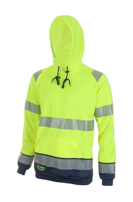HI VIS TWO TONE HOODY